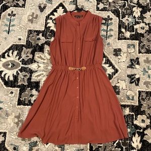 This dress is by Always Indigo it is a size 1x and it has been worn twice